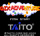 Qix Adventure (Europe) Title Screen
